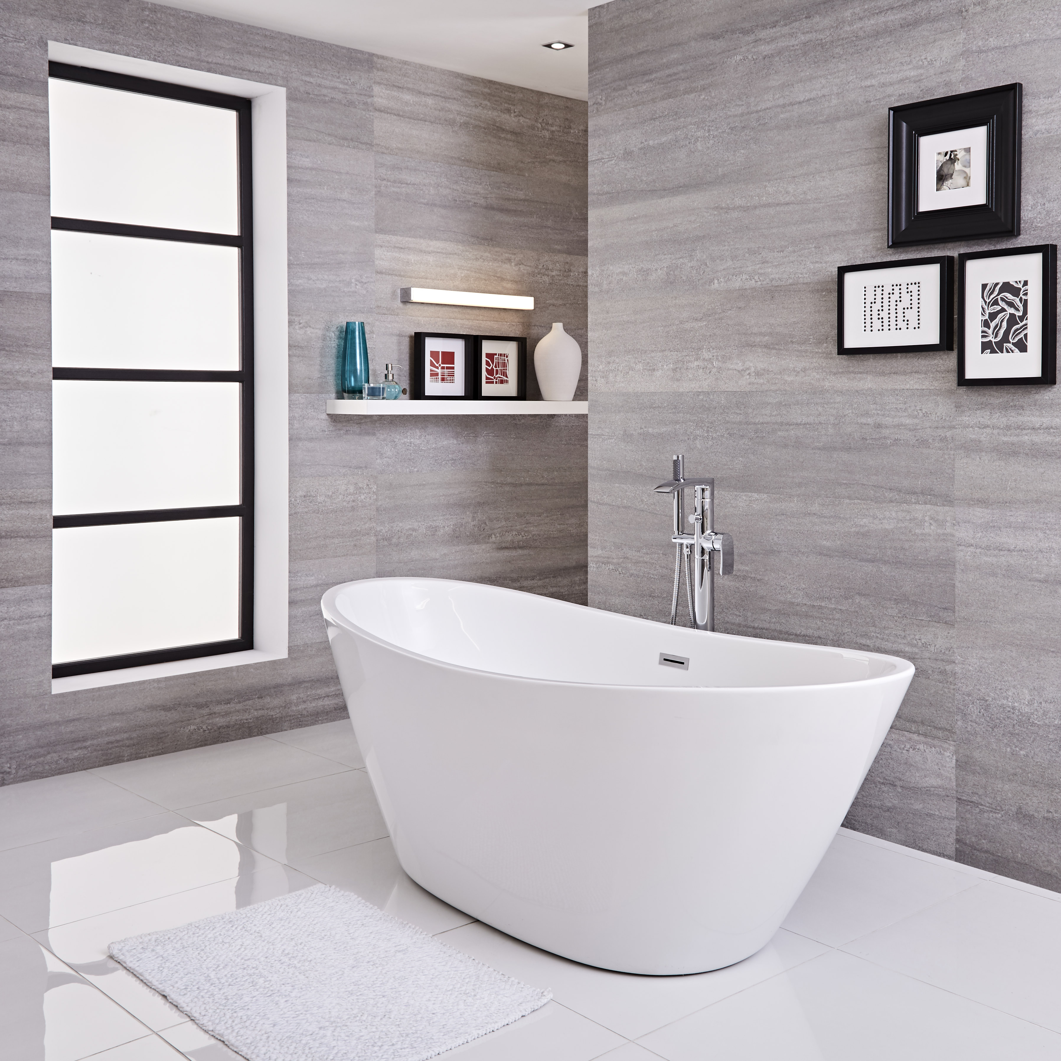 Freistehende Badewanne Oval 1700mm - Ashbury