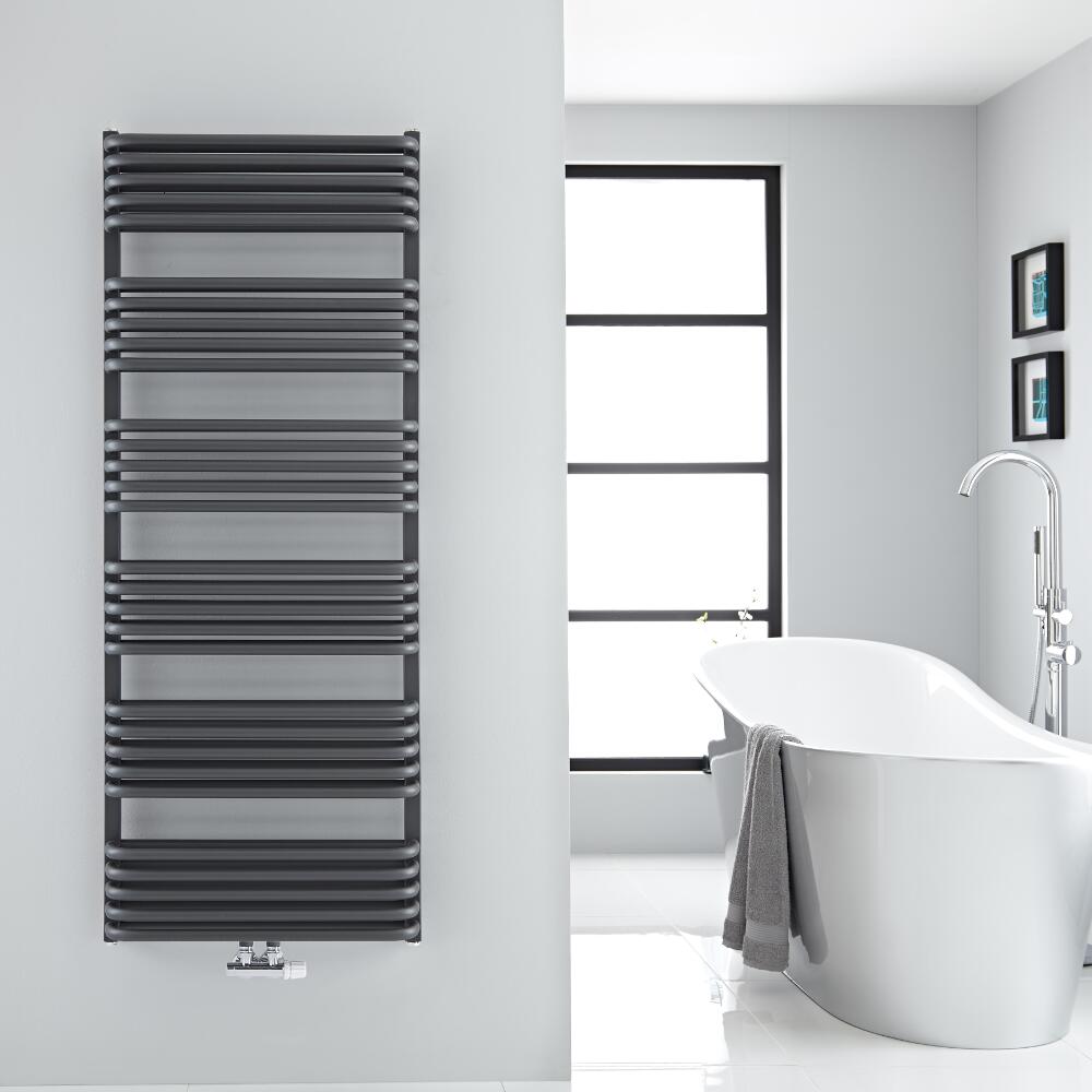 Handtuchheizkörper Vertikal Mittelanschluss Anthrazit 1533mm x 600mm 1818W - Arch