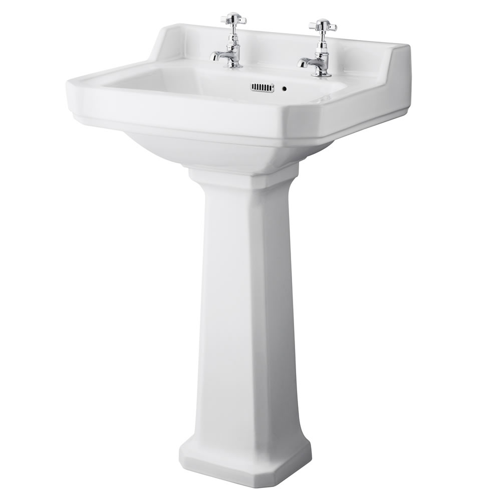 Badausstattung Richmond -Waschbecken mittelgroß & WC-Set