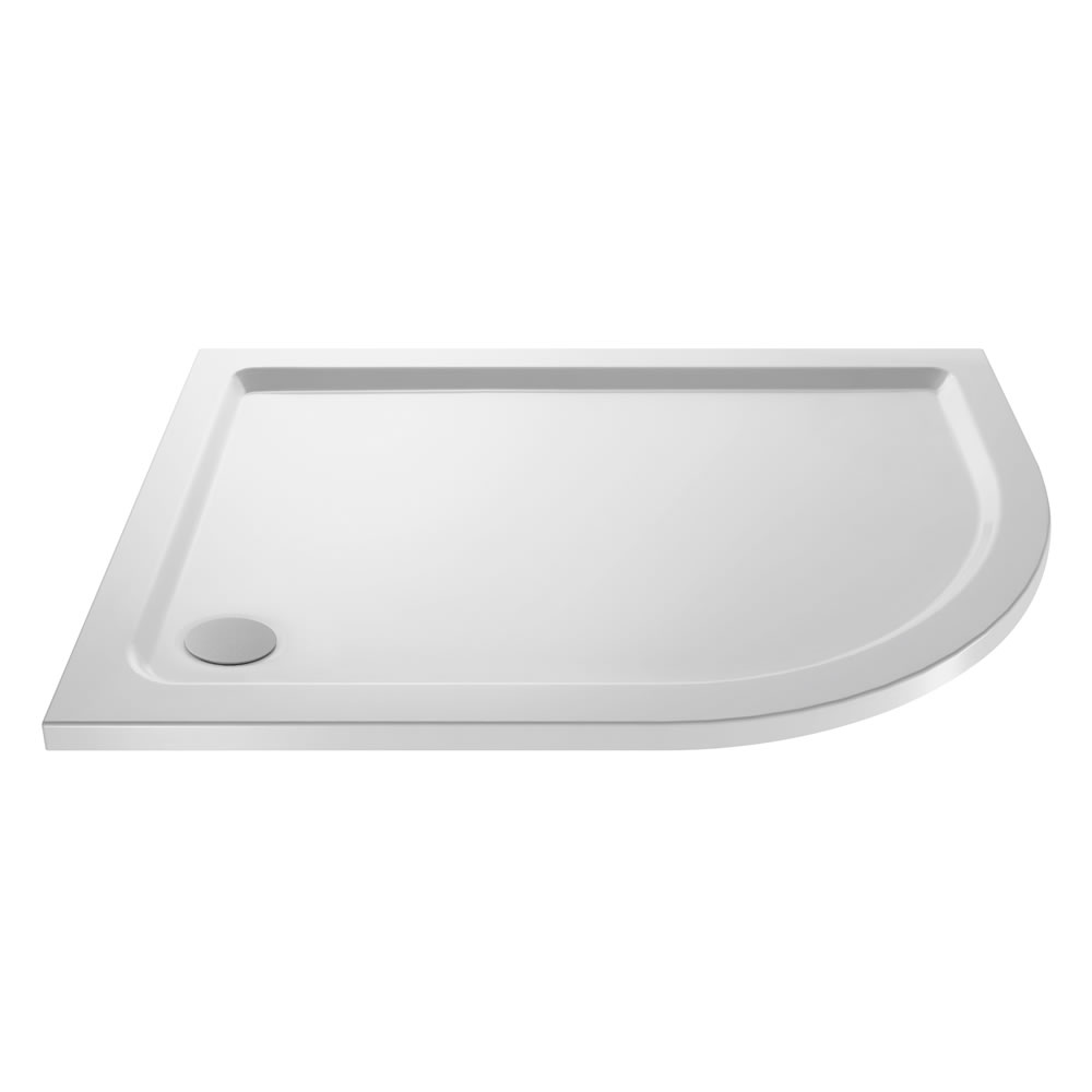 Duschtasse Viertelkreis Steinharz 1200mm x 800mm RH