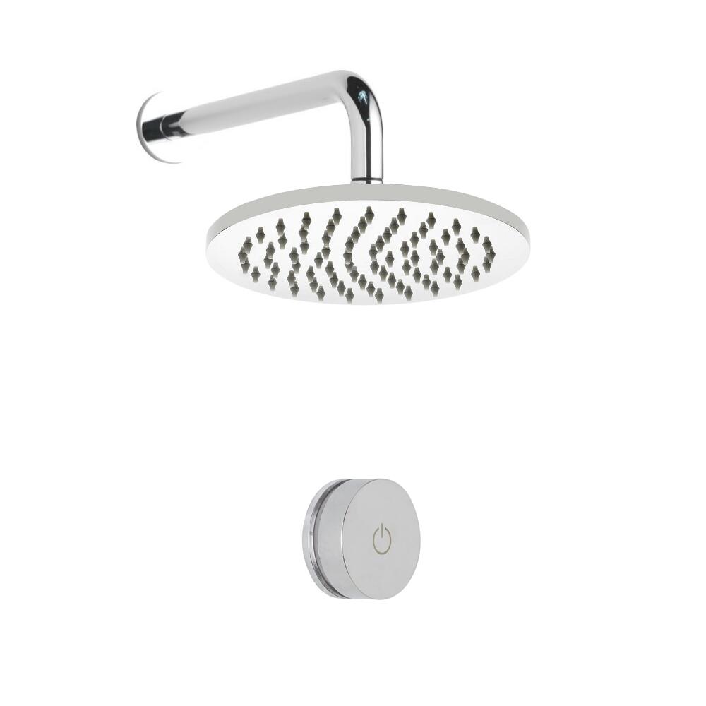 Digitale Dusche für eine Funktion, inkl. rundem 200mm Duschkopf zur Wandmontage