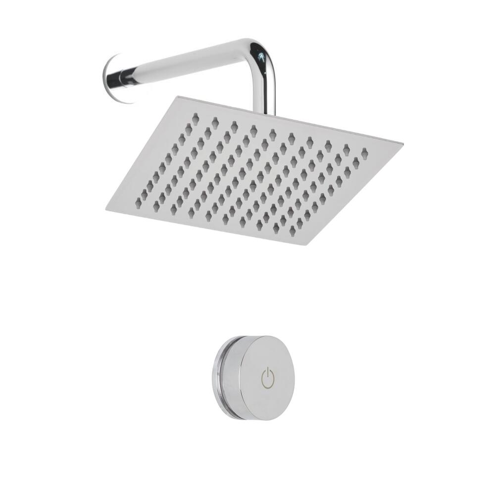 Digitale Dusche für eine Funktion, inkl. quadratischem Duschkopf zur Wandmontage