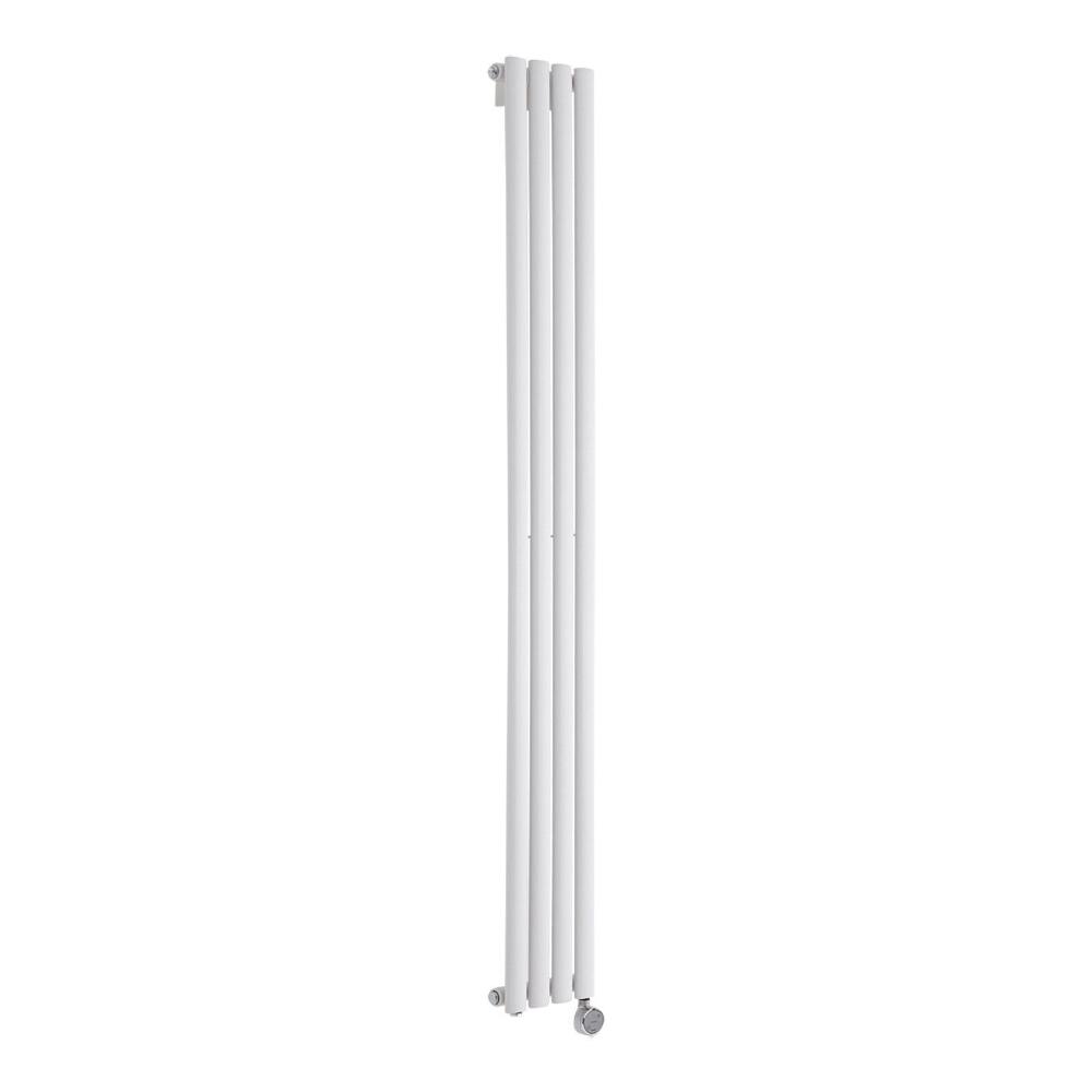 Design Heizkörper Elektrisch Vertikal Einlagig Weiß 1780mm x 236mm inkl. ein 600W Heizelement - Revive