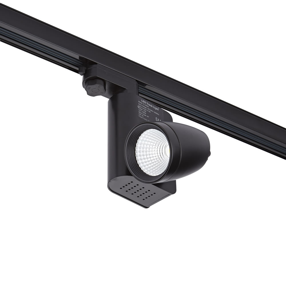 Biard 12W Schienenleuchte Schwarz - Dreiphasenschaltung