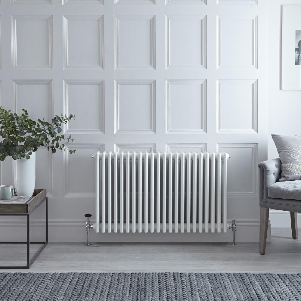 Gliederheizkörper Horizontal 4 Säulen Nostalgie Weiß 600mm x 990mm 2088W - Regent