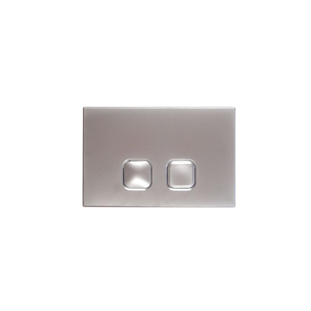 Betätigungsplatte Zweimengentechnik Quadratische Tasten Chrom 150mm x 230mm - Cluo