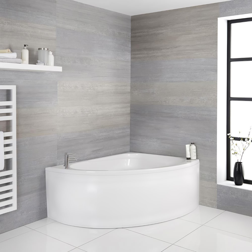 Eckbadewanne und Paneel für die rechte Ecke 1500mm x 1020mm