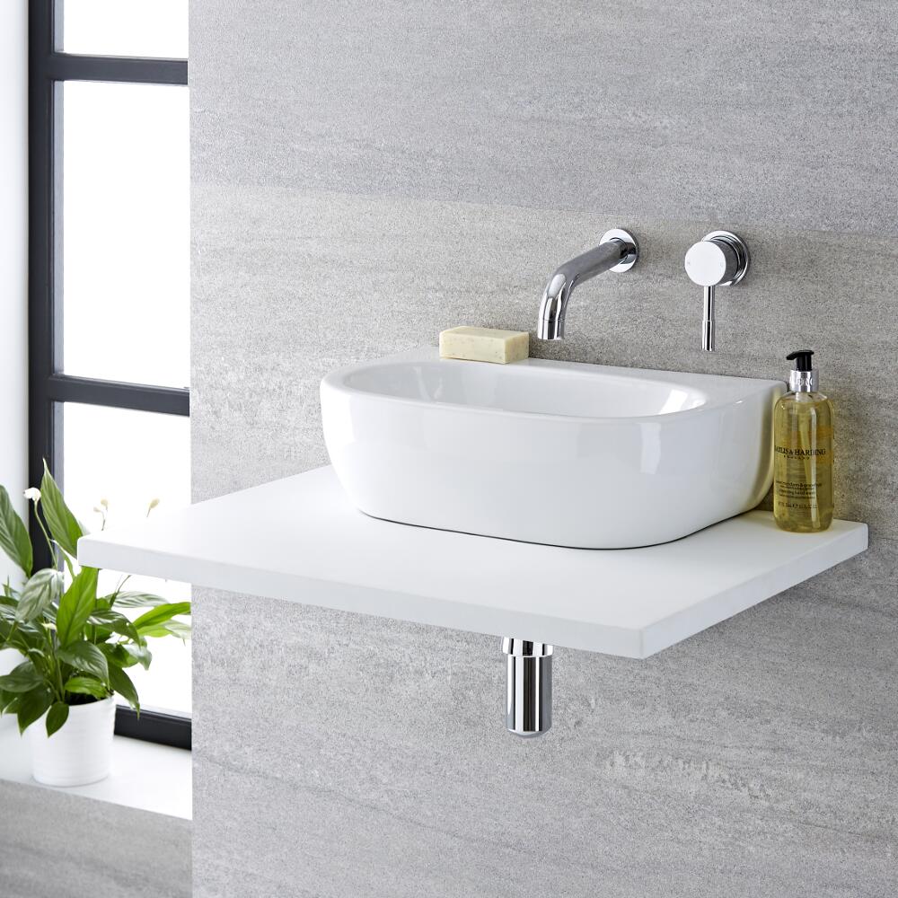 Aufsatzwaschbecken Oval 420mm x 280mm - Langtree