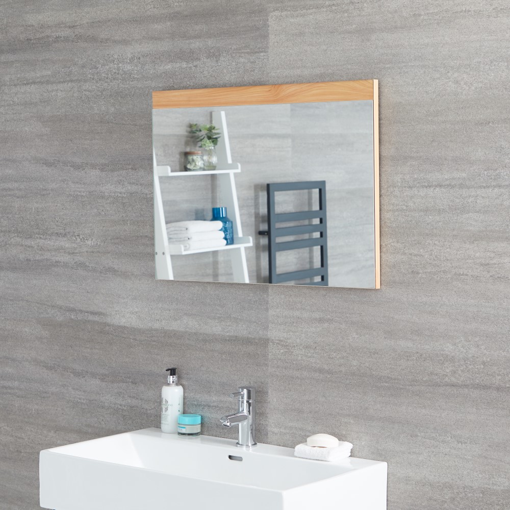 Hudson Reed Newington - 500x700mm Spiegel Goldene Eiche