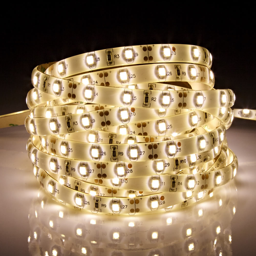 Biard 5m 3528 300 LED Strip, warmes Weiß, wasserfest IP65