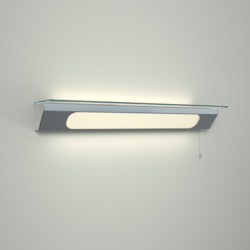 Achen LED Wandleuchte mit Ablage IP44