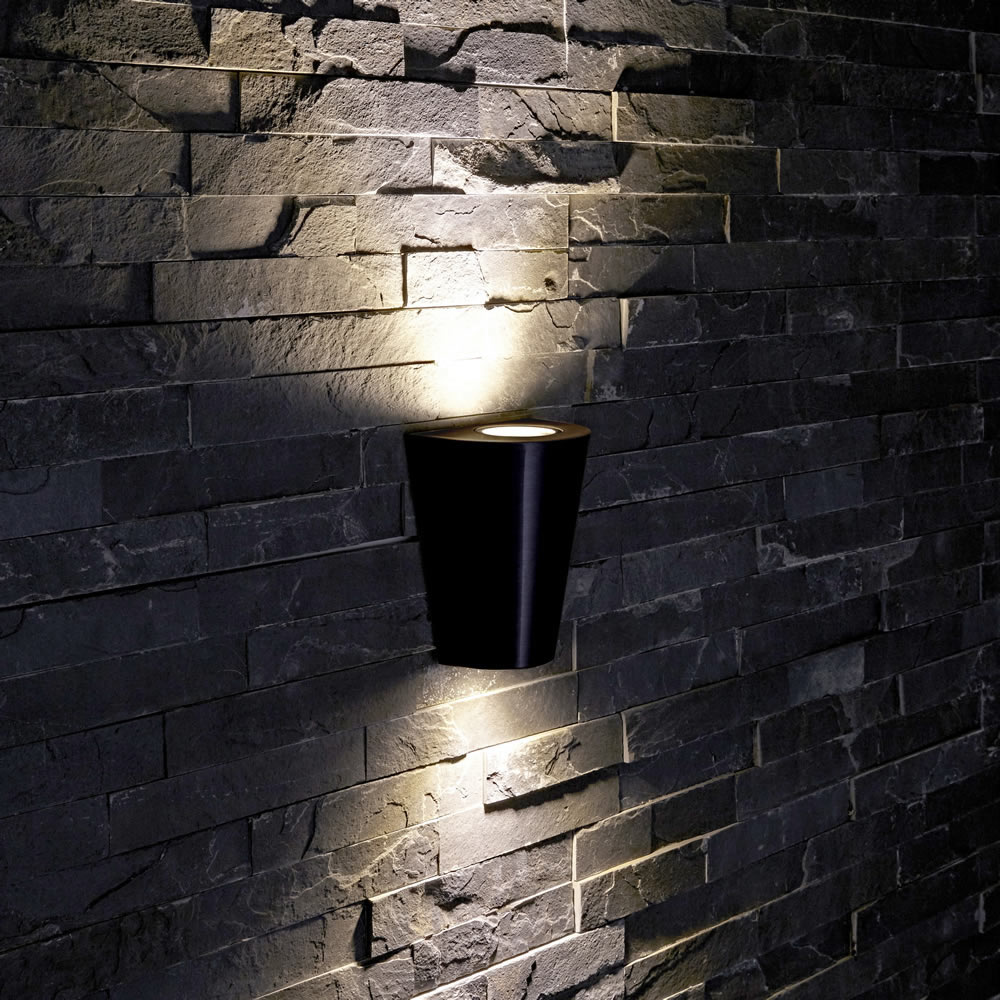 Biard Wandleuchte Zweiseitig IP54, Kegel, in Schwarz