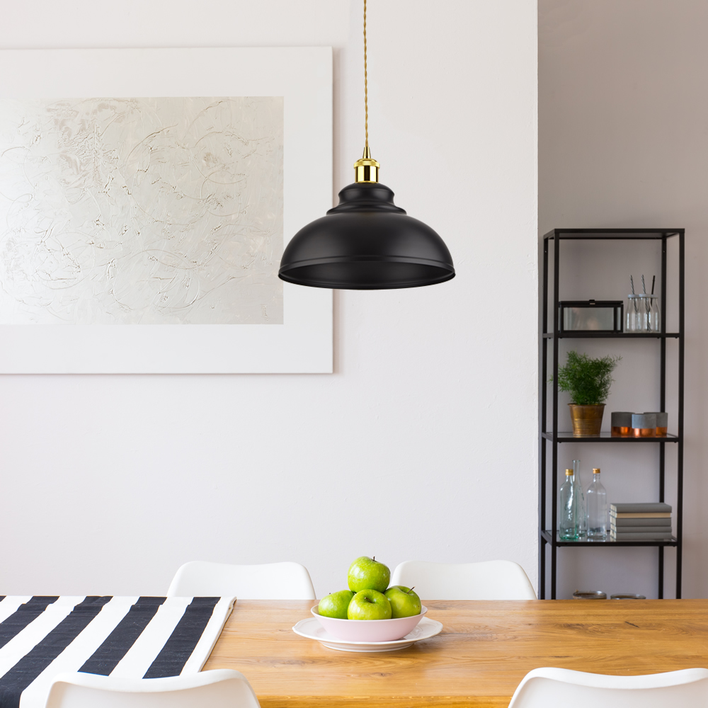 Biard Dalston Pendelleuchte aus Eisen Schwarz