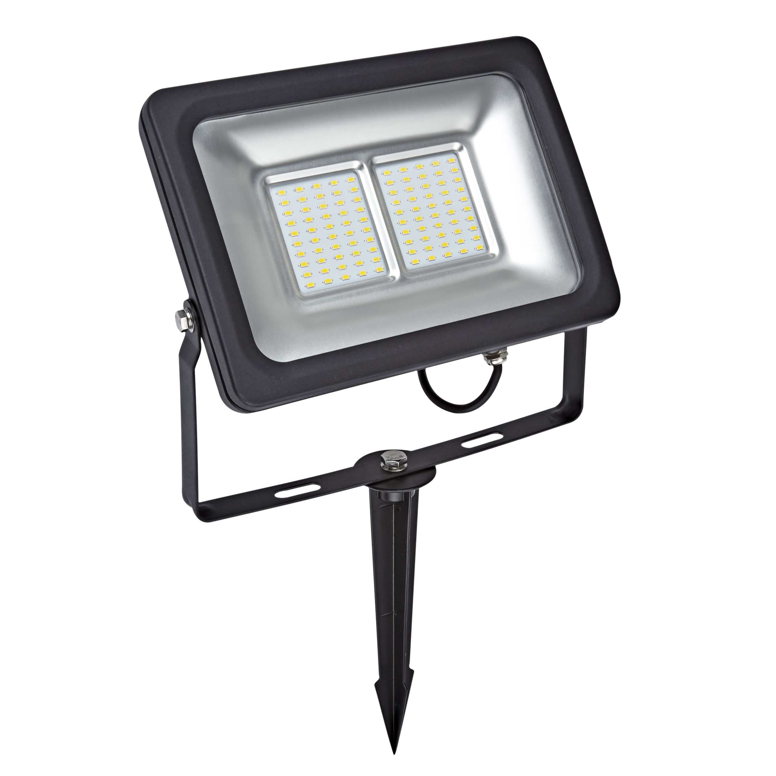 SMD Kompakt Fluter 50W mit Bodenspieß, Äquivalent zu 100W, kompakte Größe
