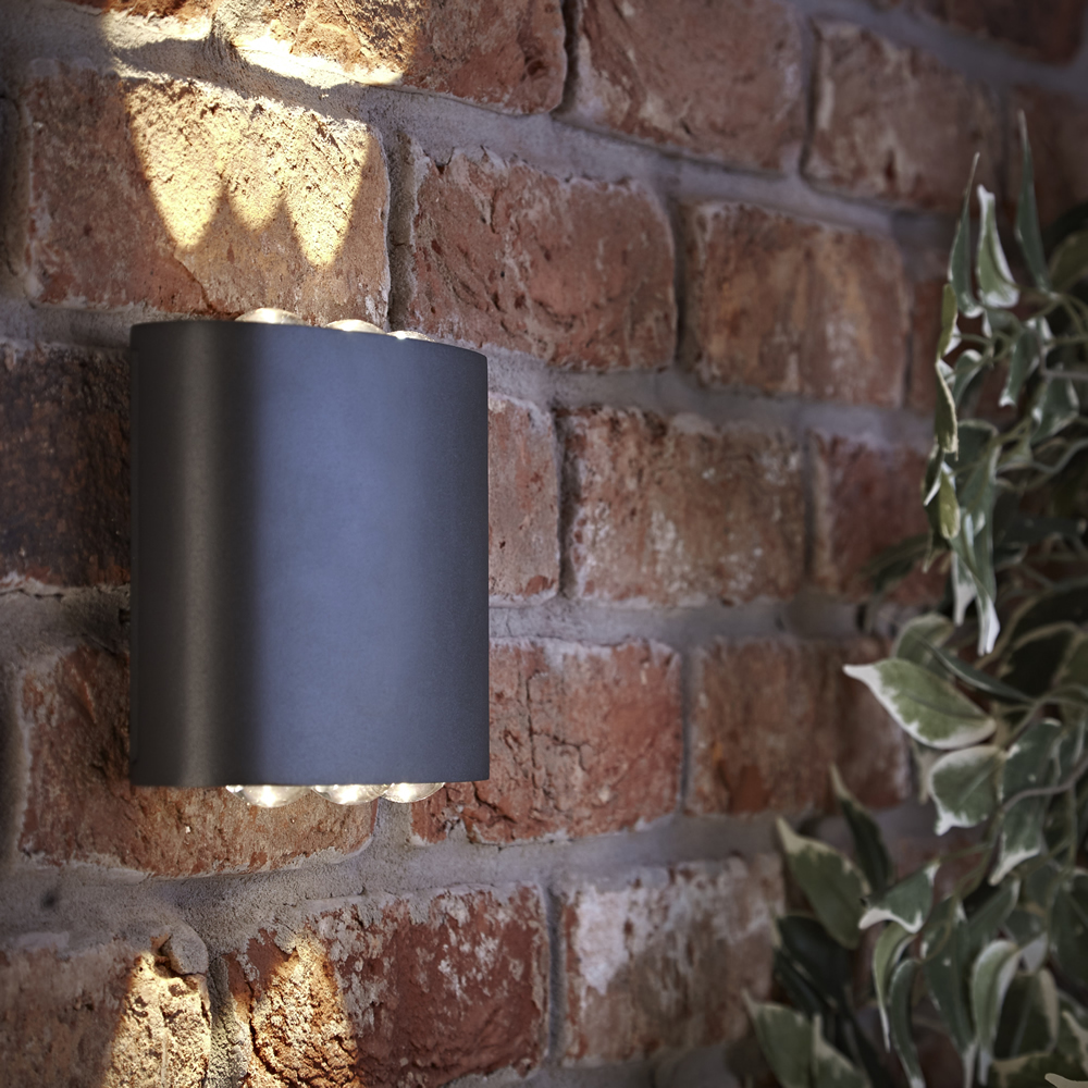 Biard Olen LED 6W IP54 Dreifaches Wandleuchte - Anthrazit