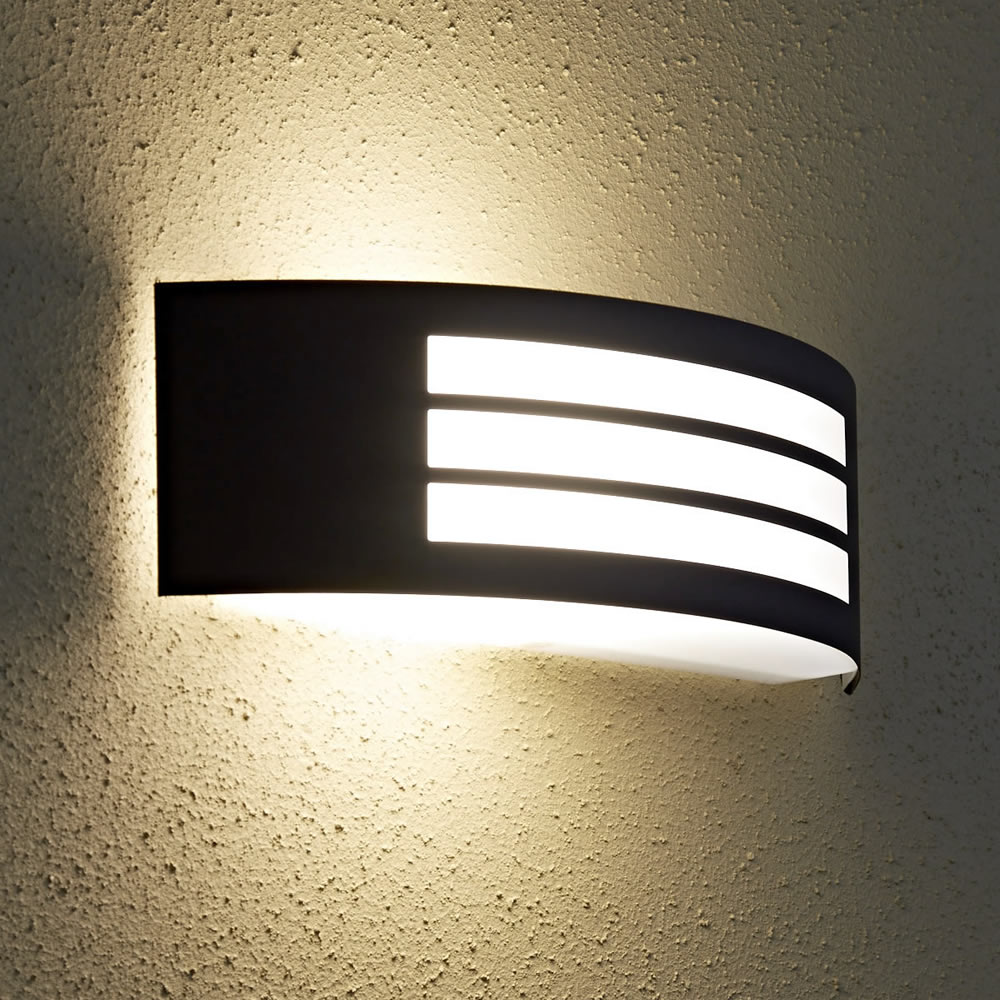 Biard Gebogene Außenleuchte E27 Schwarz - Architect