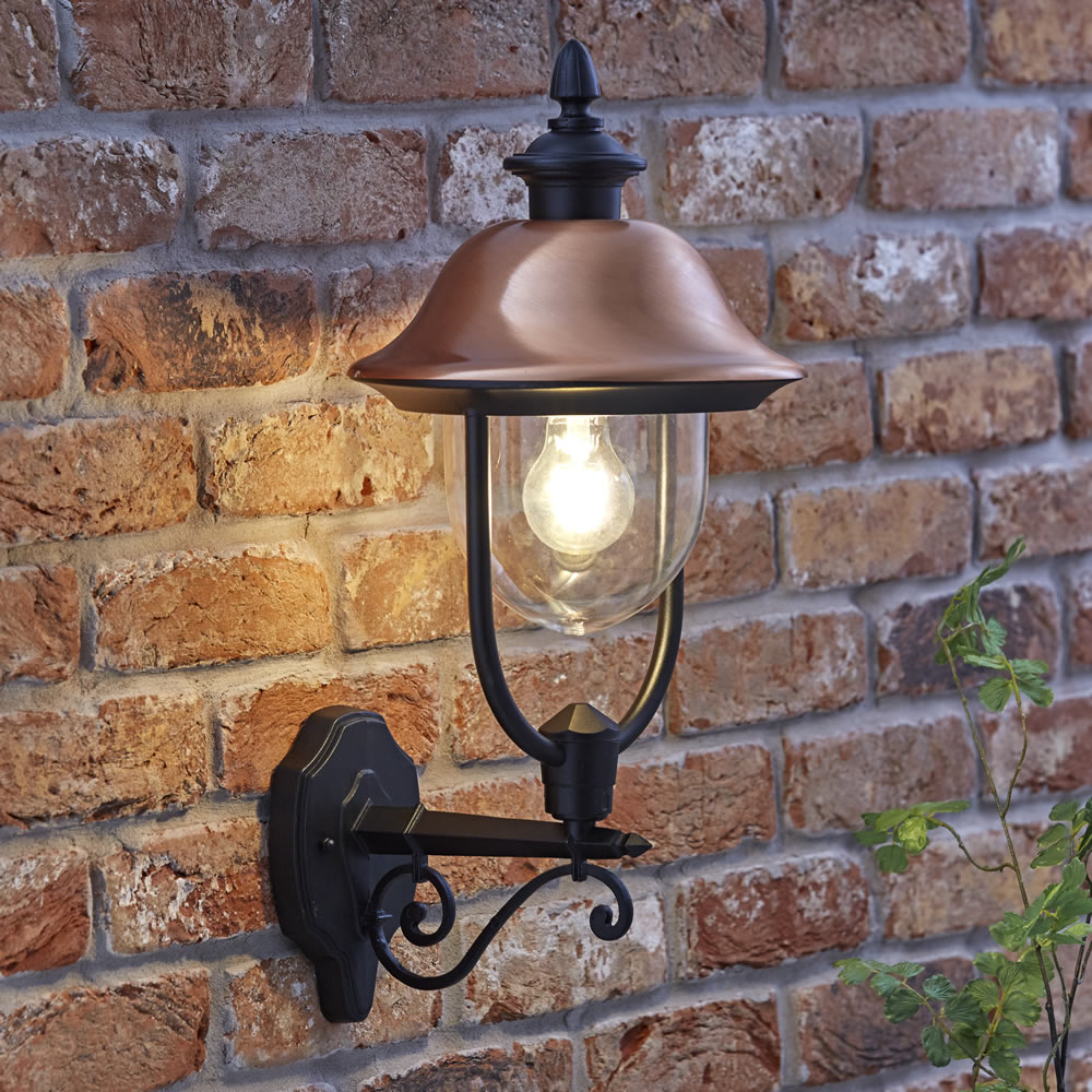 Biard Stehende Wandleuchte Verona - Kupferhelm - mit LED