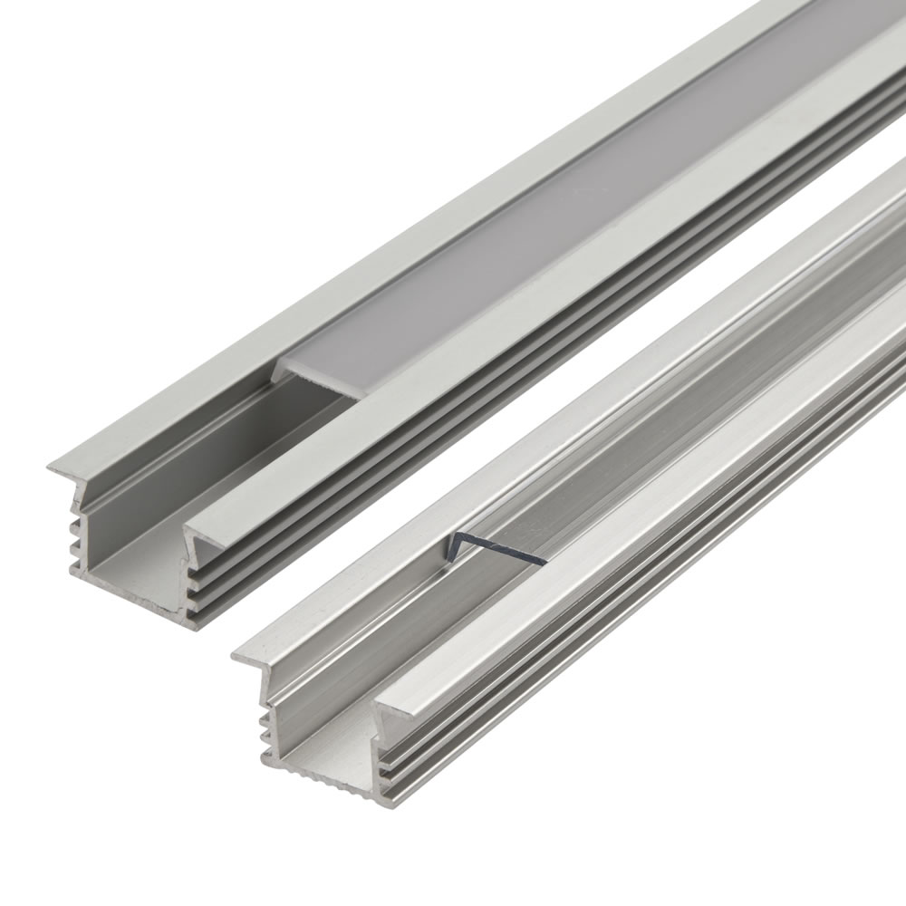 Biard Einbau-Befestigungs-Schiene Eckig 100cm für LED Strips