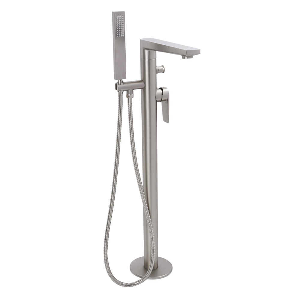Wannenstandarmatur mit Brause in gebürstetem Nickel - Harting
