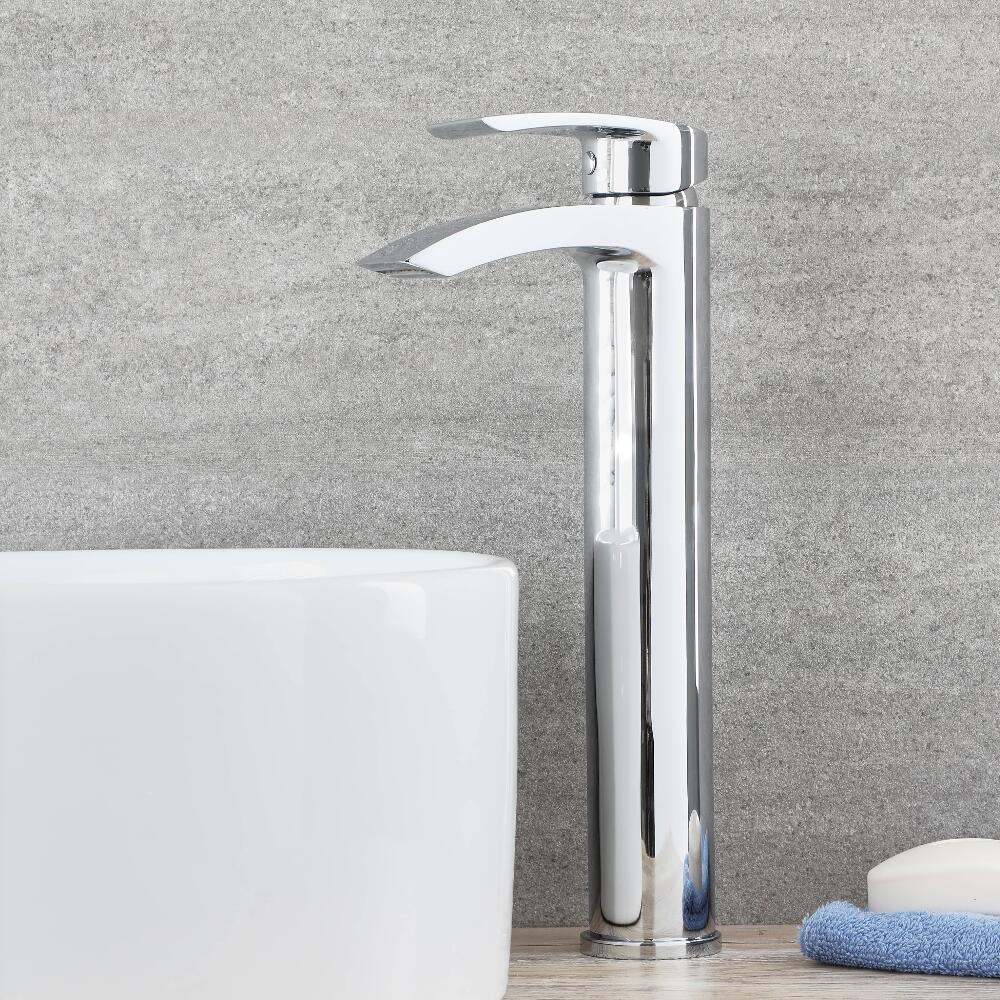 Hohe Standarmatur für Aufsatzwaschbecken- Razor