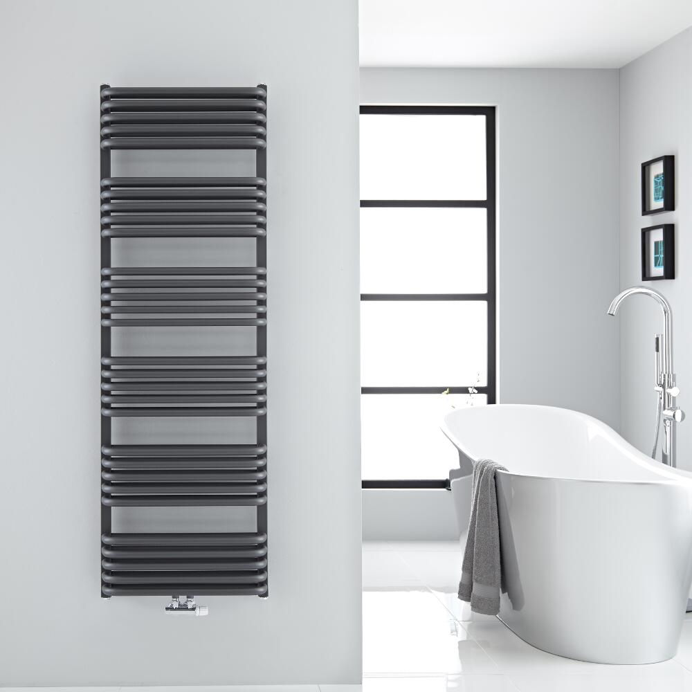 Handtuchheizkörper Vertikal Mittelanschluss Anthrazit 1533mm x 500mm 1524W - Arch