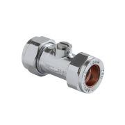 15mm Absperrventil - Chrom