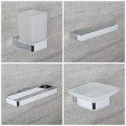 Badezimmer 4-teiliges Zubehör Set - Kubix