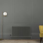 Gliederheizkörper (3-Säulen), horizontal - Größe & Grauton wählbar – Regent