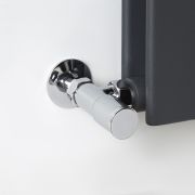 Heizkörperwinkelventil Manuell Chrom inkl. Multiadapter für 15mm Kupferrohre im Set