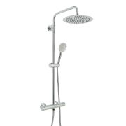 Duschsäule mit Thermostat inkl. Handbrause und Duschkopf – Farbe wählbar