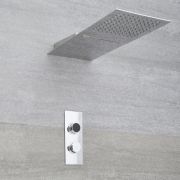 Digitale Dusche für zwei Funktionen, inkl. Duschkopf mit Wasserfallausguss - Narus
