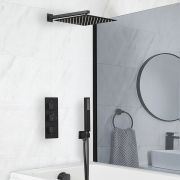 Dusch- und Badesystem mit Unterputz-Thermostat - Funktionen wählbar - Schwarz - Preto