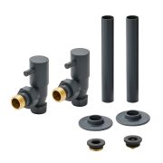 Minimalistisches Winkelventilset & Rohrstücke – Farbe wählbar