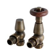 Traditionelle Winkelventile Thermostatisch im Paar - antike Bronze - Regent