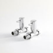 Minimalistisches Durchgangsventil Paar – Chrom – Select