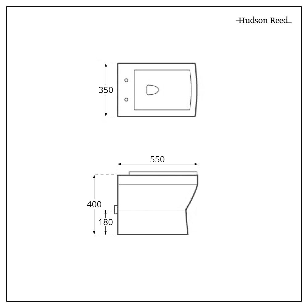 Hudson Reed Hoxton – 600mm WC-Einheit mit Halwell Stand-WC – Finish und ...