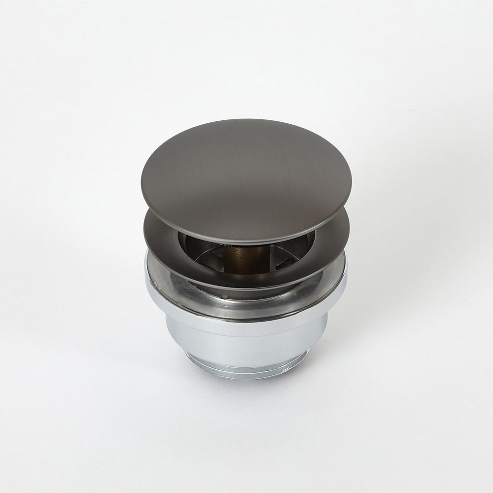 Universal Waschbeckenstopper – Gebürstetes Nickel, Für 2,8–3,8 Cm Abflusslöcher, Mit Sieb