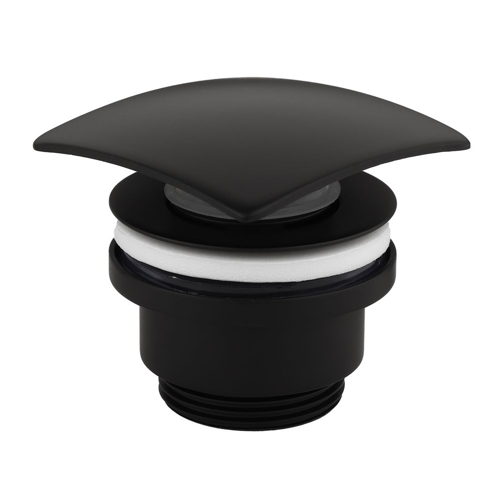 Starbath Plus Waschtischsiphon Mattschwarz - Universal Ablauf Für Badezimmer Waschbecken