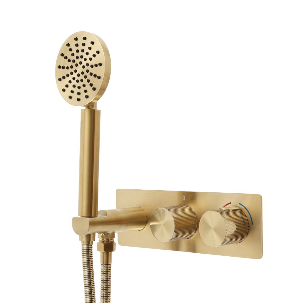 TRUSTMI Verstellbarer Duscharm – 25,4 Cm, Mit Umstellventil Für Regenbrause & Handbrause