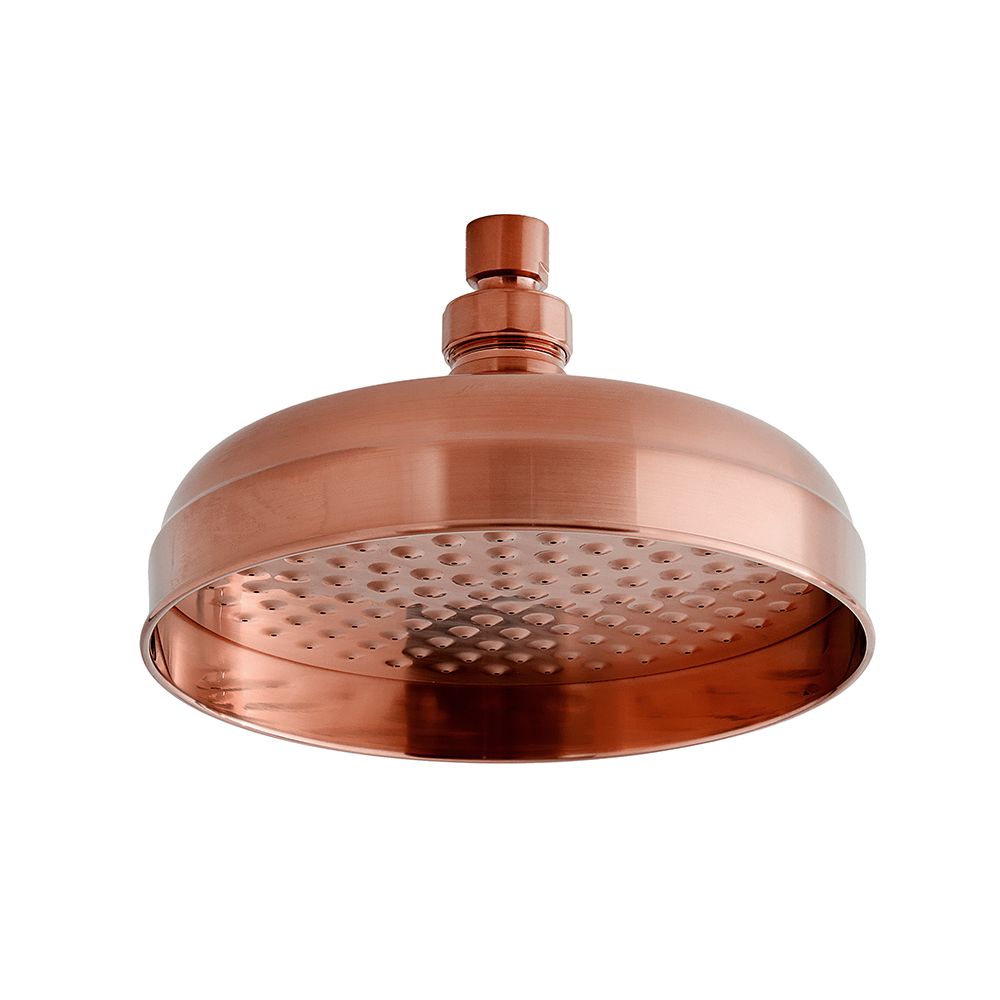 CAZARU Retro Duschset Aus Vollkupfer – Mit Regendusche, Handbrause & Thermostat | Europäisches Design In Antiker Kürbisform