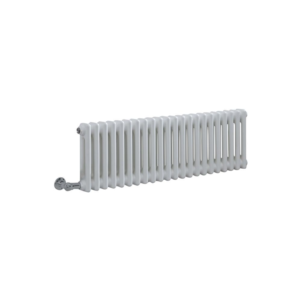 Hudson Reed Regent Heizkörper 300x1010 Mm – 2 Säulen, Weiß, 700W, Nostalgisches Design, Für Zentralheizung