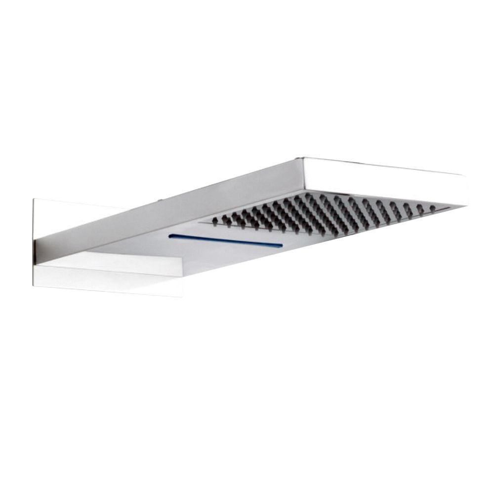 Regenduschkopf Mit Handbrause & Verstellbarem Arm – 35,6 Cm Quadrat, Chrom, 3 Sprühmodi, Selbstreinigend