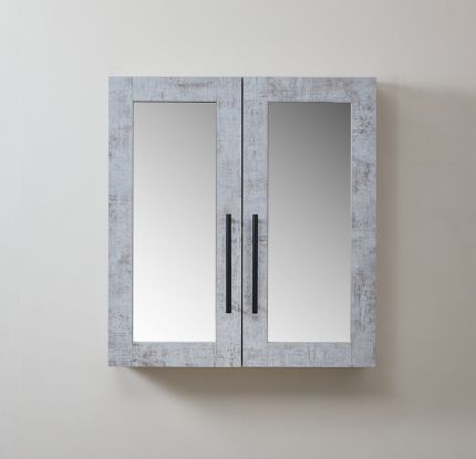 Spiegelschrank 600mm x 650mm | Farbe und Griffe wählbar - Cluo