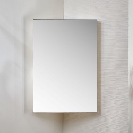Eck-Spiegelschrank 450mm x 650mm | Farbe wählbar - Cluo