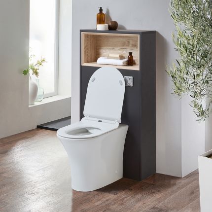 Hudson Reed Hoxton – 600mm WC-Einheit mit Marbury Stand-WC – Finish und LED-Beleuchtung wählbar
