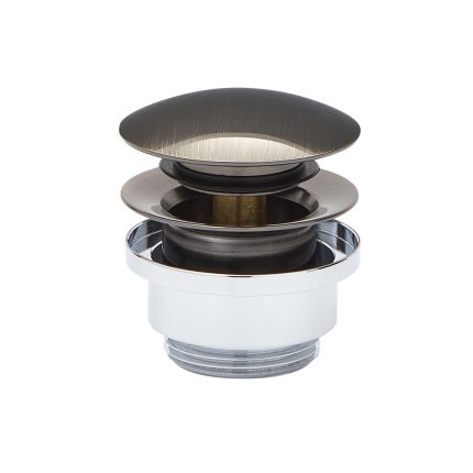 Ablauf mit Push-Up-Stöpsel, für Waschbecken, universal – Gebürstetes Gold