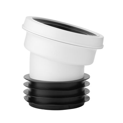 WC-Anschlussrohr mit 14 Grad Winkel - Cranplas