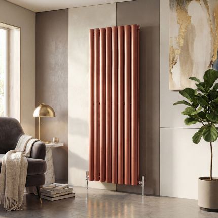 Design Heizkörper Vertikal in Metallic Tönen | Größe & Farbton wählbar - Revive