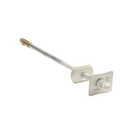 Gerade Wandhalterung für Gusseisenheizkörper - Weiß