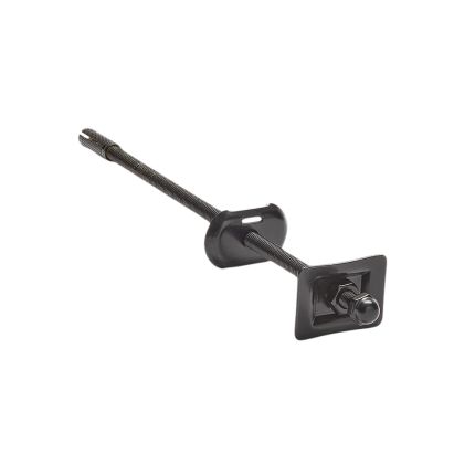 Gerade Wandhalterung für Gusseisenheizkörper - Schwarz